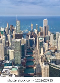 Chicago River Aerial View