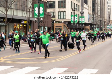 Chicago Shamrock Shuffle 8K Run, March 2019