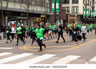 Chicago Shamrock Shuffle 8K Run, March 2019