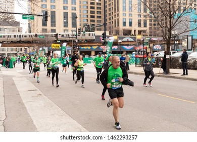 Chicago Shamrock Shuffle 8K Run, March 2019