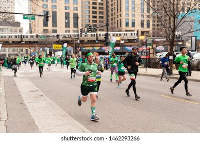 Chicago Shamrock Shuffle 8K Run, March 2019