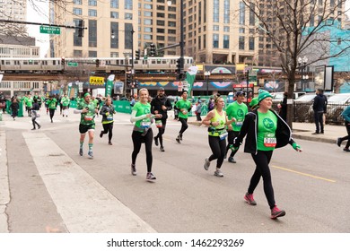 Chicago Shamrock Shuffle 8K Run, March 2019