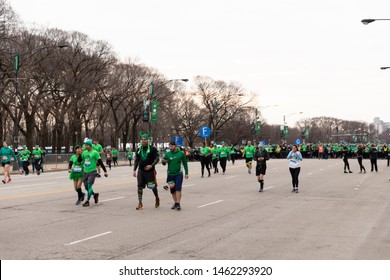 Chicago Shamrock Shuffle 8K Run, March, 2019