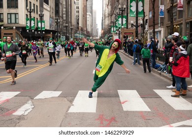 Chicago Shamrock Shuffle 8K Run, March, 2019