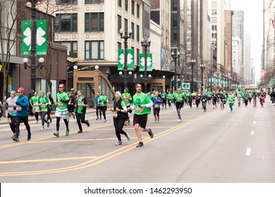 Chicago Shamrock Shuffle 8K Run, March, 2019