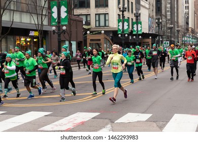 Chicago Shamrock Shuffle 8K Run, March, 2019