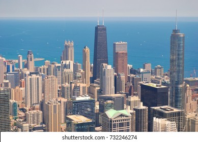 Chicago Skyline Above Skydeck Tower Stock Photo 732246274 | Shutterstock