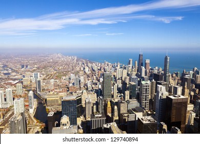 Chicago Skyline Aerial View