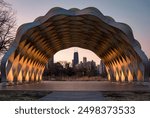 Chicago skyline from Lincoln Park