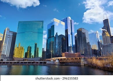 Chicago Skyline And The Loop Area, IL, United States