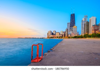 Chicago Skyline From North Avenue Beach