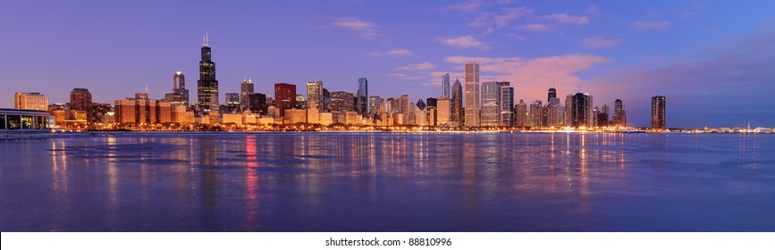 Chicago skyline panoramic