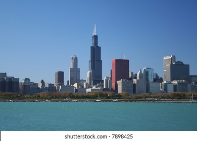 Chicago Skyline And Sears Tower