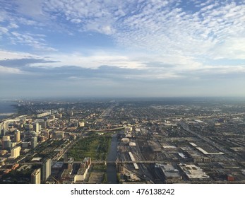 Chicago Skyline From Skydeck Willis Tower