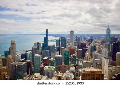 Chicago Skyline - View South From The 360 Chicago Observation Deck - 4th September 2019