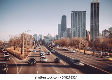 Chicago Skyline.Lake Shore Drive