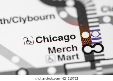 Chicago Station. Chicago Metro Map.