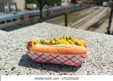 Chicago Style Hot Dog From Chicago Food Truck