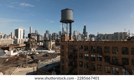 Chicago, tower skyscrapers, abandoned buildings