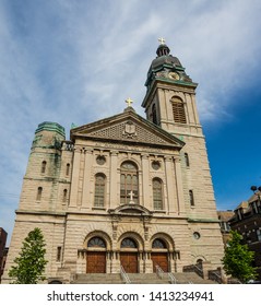 Chicago, USA - Jun 1, 2019: St. John Cantius Parish Is A Historic Church Of The Roman Catholic Archdiocese Of Chicago Known For Its Solemn Liturgies And Rich Program Of Sacred Art And Music.