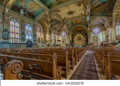 Chicago, USA - Jun 1, 2019: Holy Trinity Church Is A Historic Church Of The Roman Catholic Archdiocese Of Chicago.