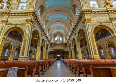 Chicago, USA - June 14, 2019: Saint Mary Of The Angels Is An Historic Church Of Roman Catholic Archdiocese Of Chicago In Chicago.