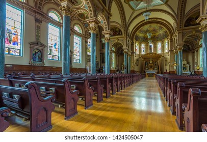 Chicago, USA - June 14, 2019: St. Hedwig's Church Is A Historic Parish Church Of The Roman Catholic Archdiocese Of Chicago Located In Chicago.