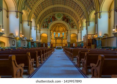 Chicago, USA - June 9, 2019: St. Josaphat Is A Historic Church Of The Roman Catholic Archdiocese Of Chicago. 