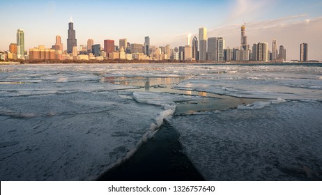 Chicago Winter Skyline 