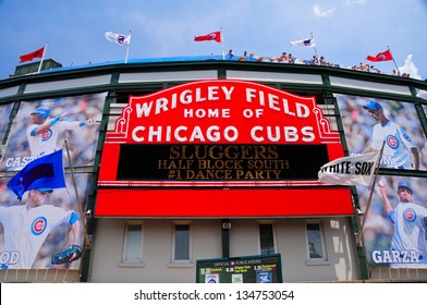 CHICAGO,IL - MAY 20 : The Wrigley Field Baseball Stadium is Home of the Chicago Cubs since 1916. It can sit 41019. It also hosted The National Hockey League Winter Classic on january 1st, 2009.