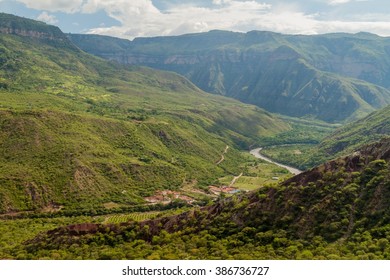 Chicamocha River Canyon In Colombia