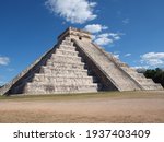 Chichen Itza is a complex of Mayan ruins on Mexicos Yucatan Peninsula. A massive step pyramid, known as El Castillo or Temple of Kukulcan, dominates the ancient city, which thrived from around 600 A.