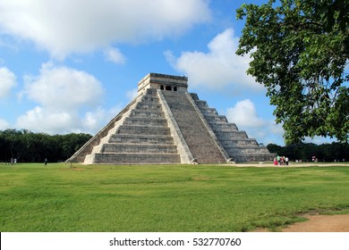 Chichen Itza Pyramid In Mexico