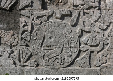 Chichen Itza - Relief On Ball Court