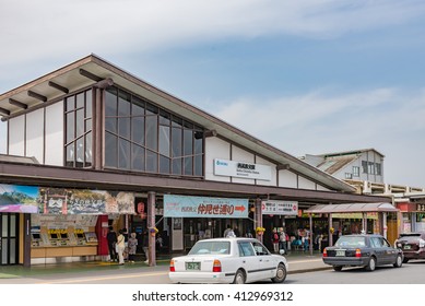 CHICHIBU, JAPAN - APR 25: The Seibu Chichibu Station Of The Seibu Chichibu Line In Japan On April 25, 2016. The Seibu Chichibu Line Is A Railway Line In Saitama, Japan, Operated By Seibu Railway.