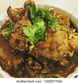 Chicken adobo inspired by Filipino recipe