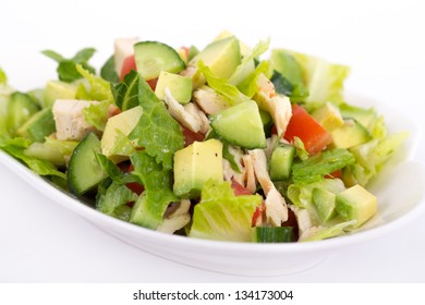 Chicken Avocado And Cucumber Salad