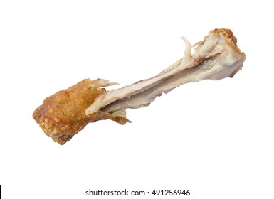 The Chicken Bone On A White Background.