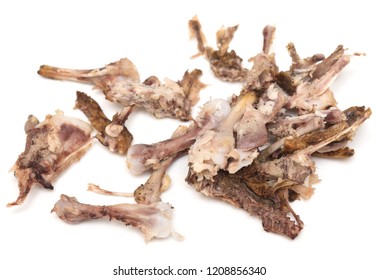 Chicken Bones After Eating On White Stock Photo (Edit Now) 1235117098