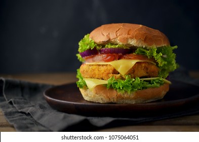 Chicken burger with vegetables - Powered by Shutterstock