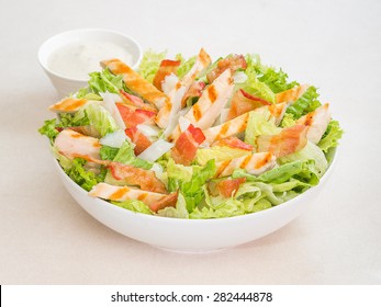 Chicken Caesar Salad With Dressing