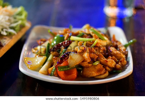 cashew nut thai dish cashew nut thai dish
