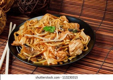 Chicken Chow Mein A Popular Chinese Food Available At Take Aways