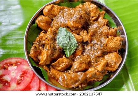 Chicken chukka, a popular South Indian chettinad dish made of spice gravy and chicken pieces