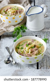 Chicken Cream Soup With Pasta