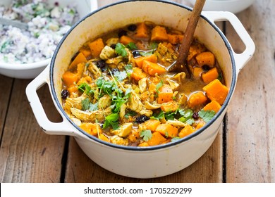Chicken With Cumin, Turmeric And Coriander With Sweet Potatoes 