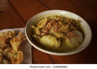 Chicken Curry With Rice Cake, Or In Indonesia We Call It Lontong Kari Ayam