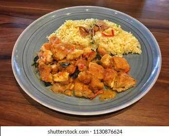 Chicken Cutlet Salted Egg With Rice