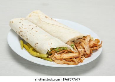 Chicken Doner Wrap With Pickles