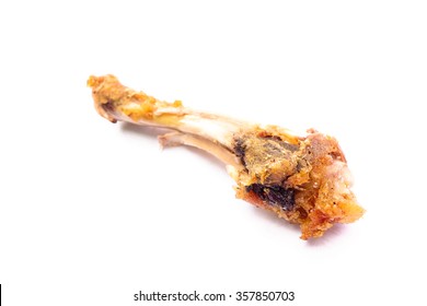 Chicken Drumstick Bone Isolated On White Stock Photo 357850703 ...